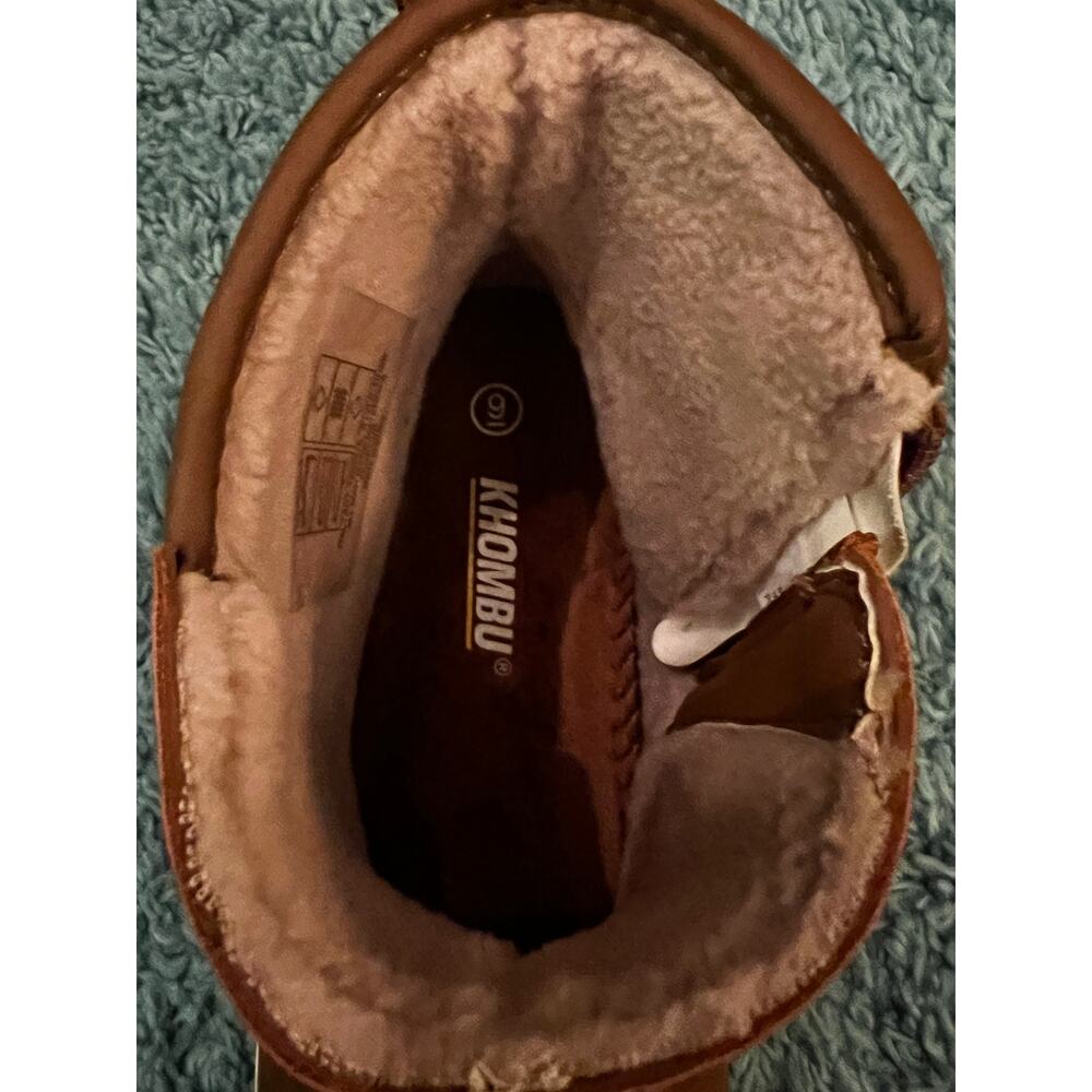 Khombu Women's Size 9 Dusk All-Weather Boots Brown Water Repellant Memory Foam - Picture 10 of 12